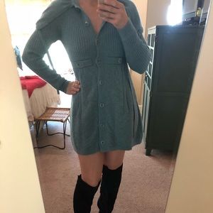 Nanette Lepore Long Cardigan Sweater Dress Size XS